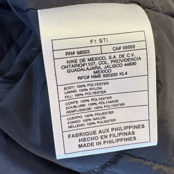 Vintage Y2K Women’s White Full-Zip Hooded Winter Jacket Knit Cuffs Collar Size L - Picture 11 of 11